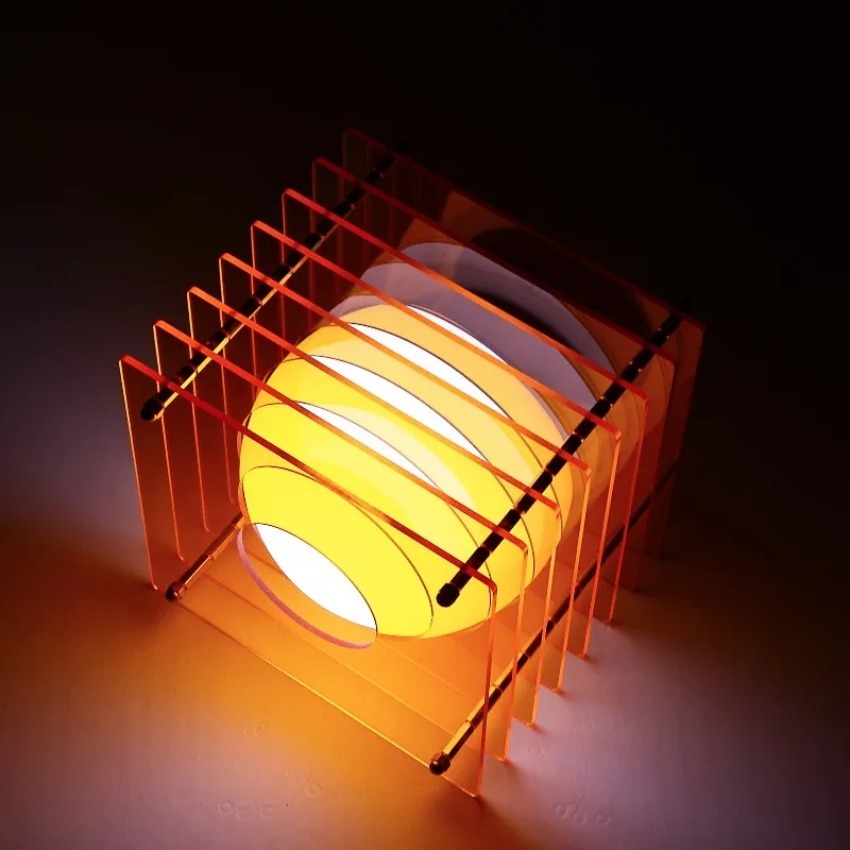 Desk Setup Lamp - DIY Mondlampe Acryl Tausendschichtlampe Desktop-Dekoration Hängende
