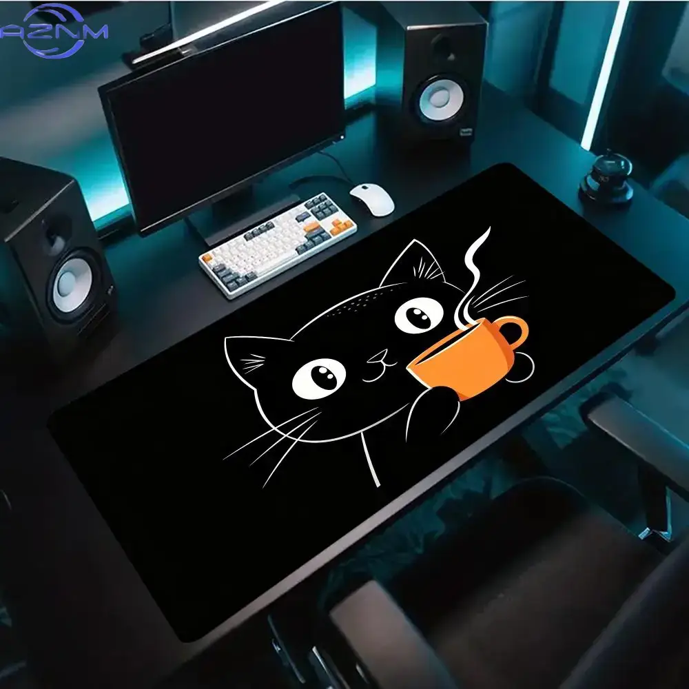 Niedliches Line-Art-Katzen-Mau – Desk Setup Pc And Laptop Bewertung und Preis
