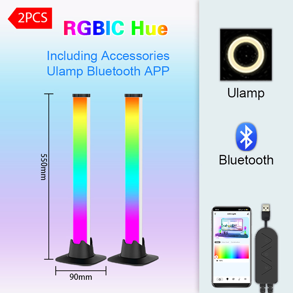 RGB LED-Lichtleiste mit Blueto – Desk Setup With Tv Bewertung und Preis