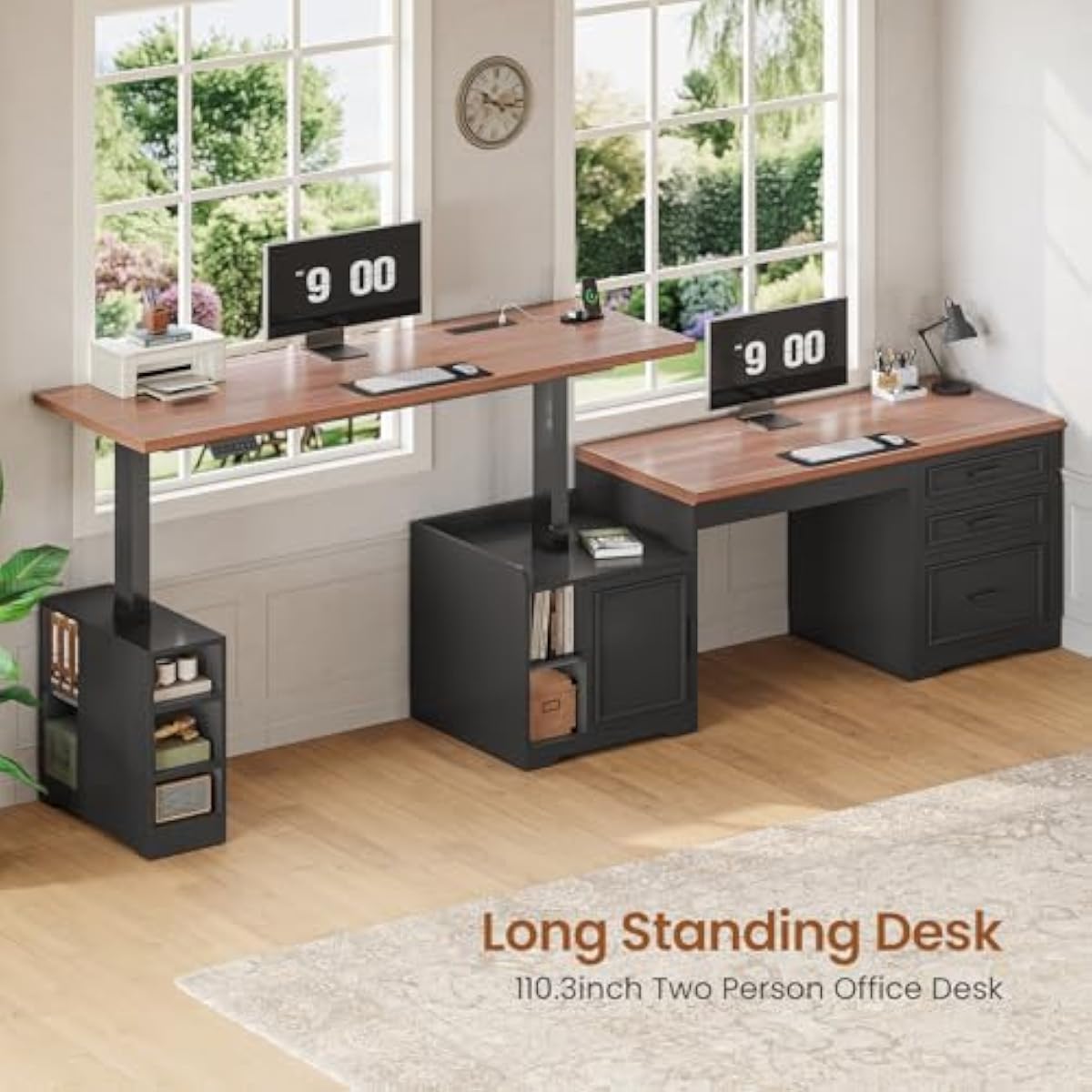 L-förmiger, höhenverstellbarer – Desk Setup L Shaped Bewertung und Preis